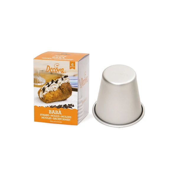 Babà sütőforma 6 db-os