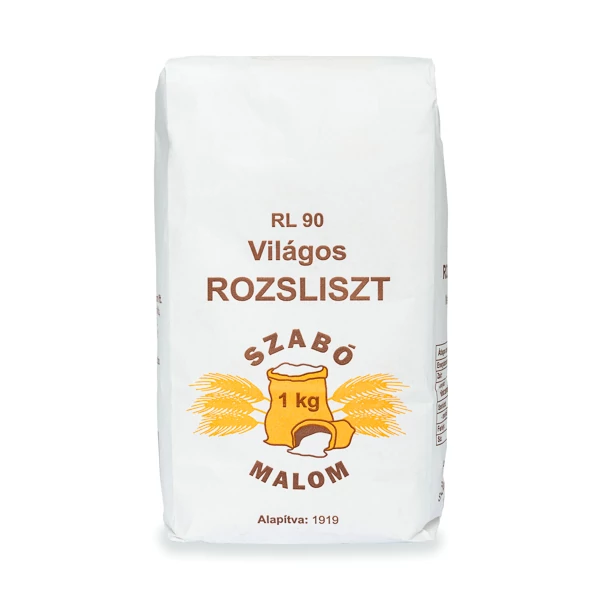 Szabó Malom RL-90 világos rozsliszt