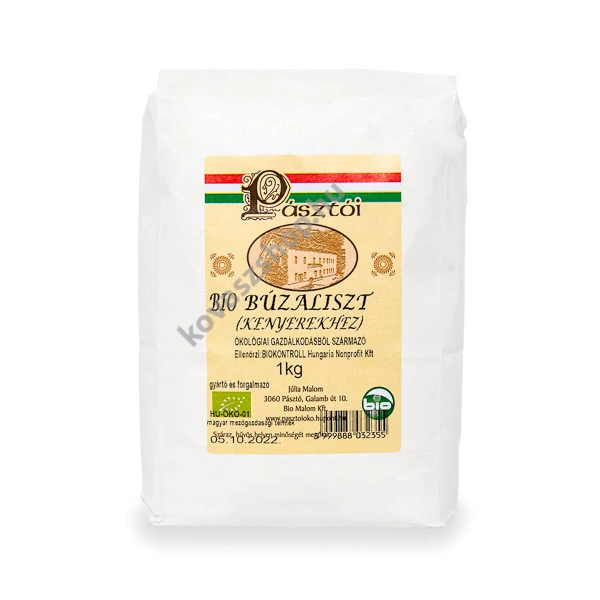 Pásztói bio kenyérliszt, 1 kg